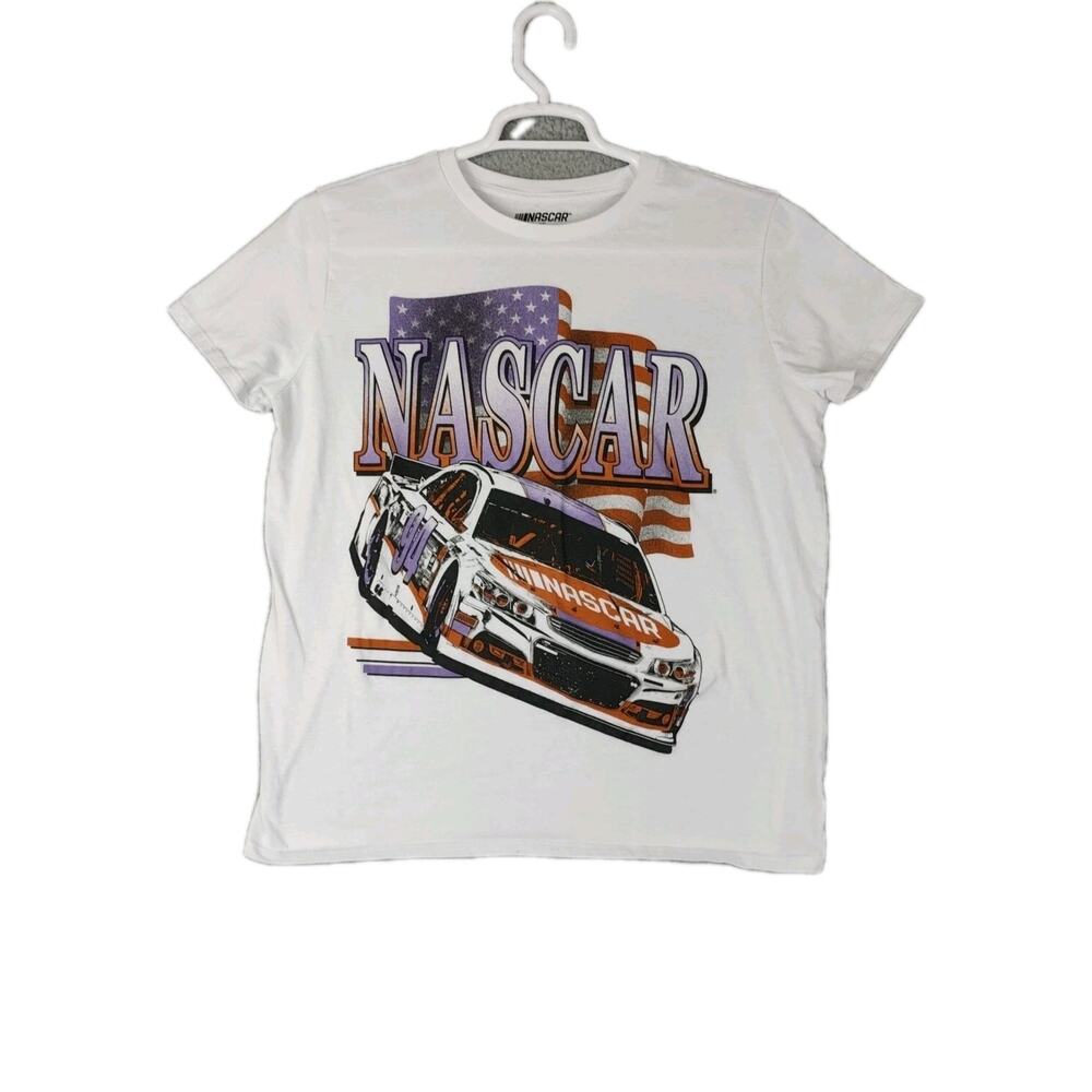 NASCAR Shirt White Women's XXL White T-shirt Short Sleeve Crew Neck Official #94
